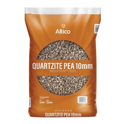 Quartzite Pea 10mm Pebbles-  Buy 3 Bags
