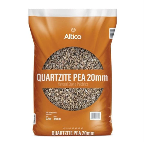 Quartzite Pea 20mm Pebbles - Buy 3 Bags