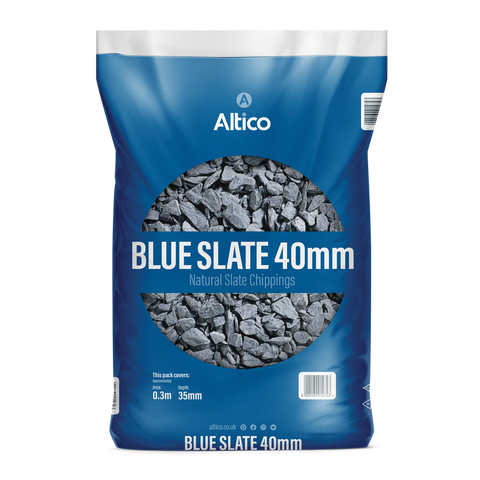 Blue Slate Chippings 20-40mm - 4 bags