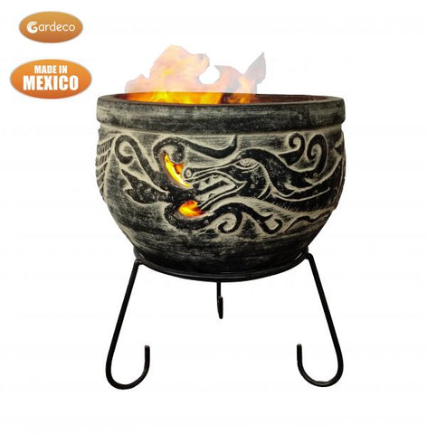 WYND The Dragon Celtic Firepit - Charcoal